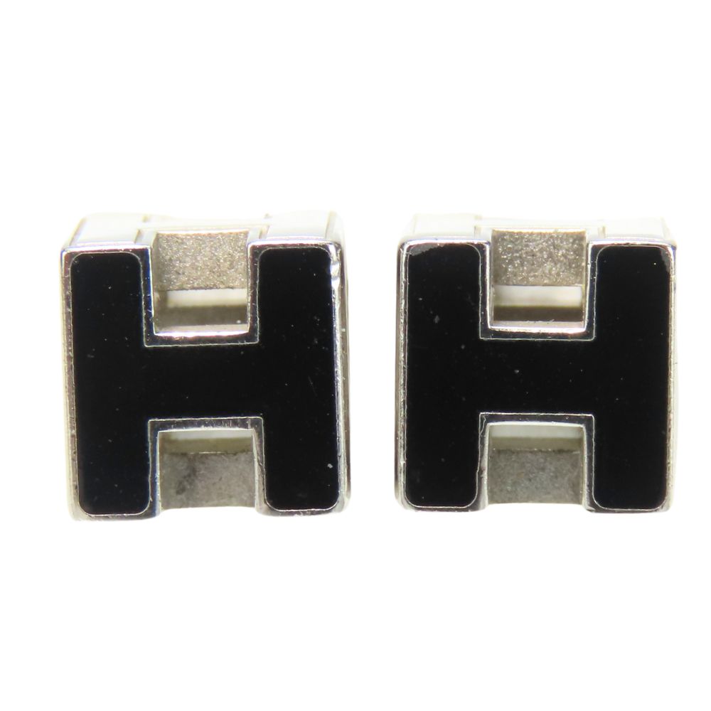 HERMES Pierce metal black H cube Cage de ash Women