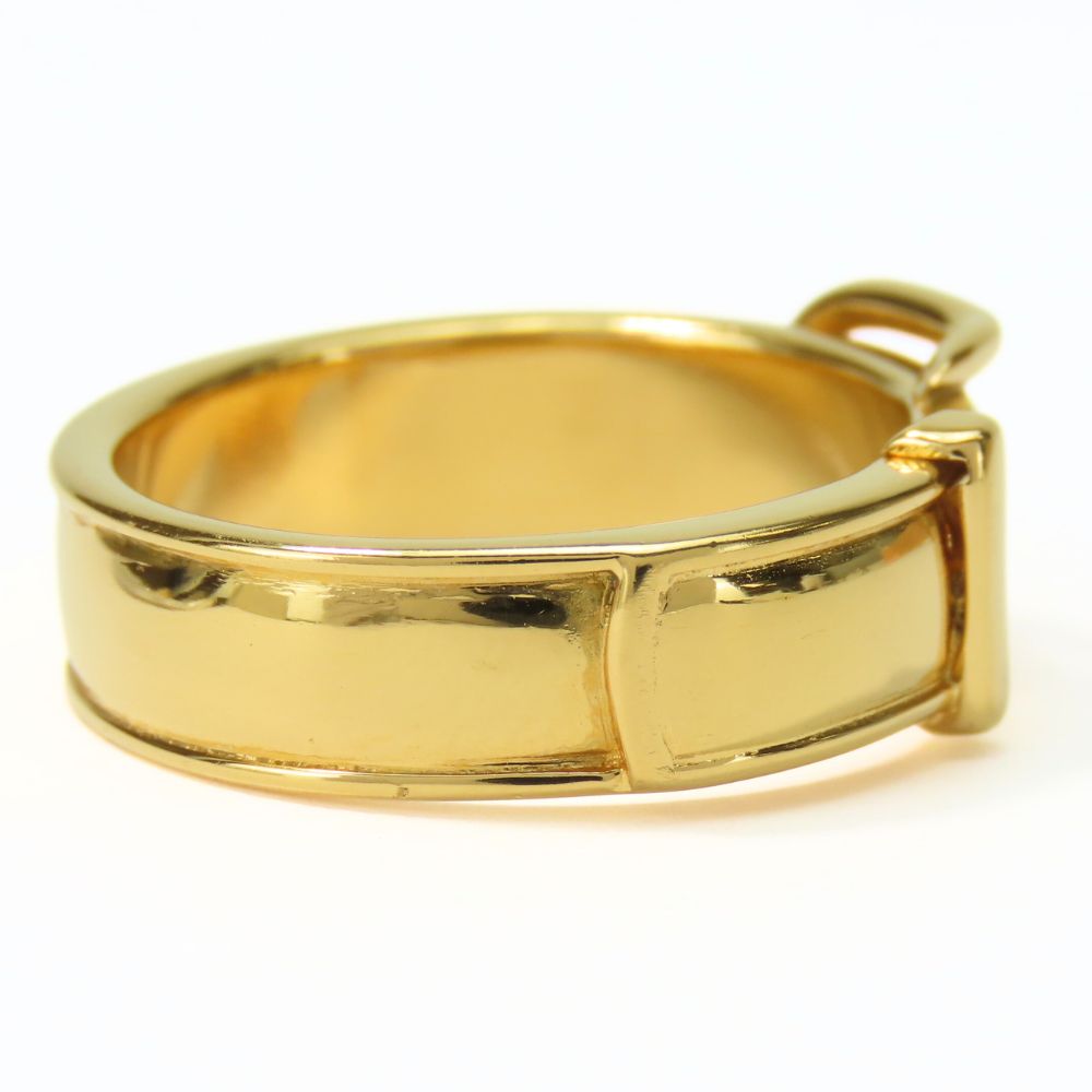 HERMES Scarf ring metal gold Saintur Women