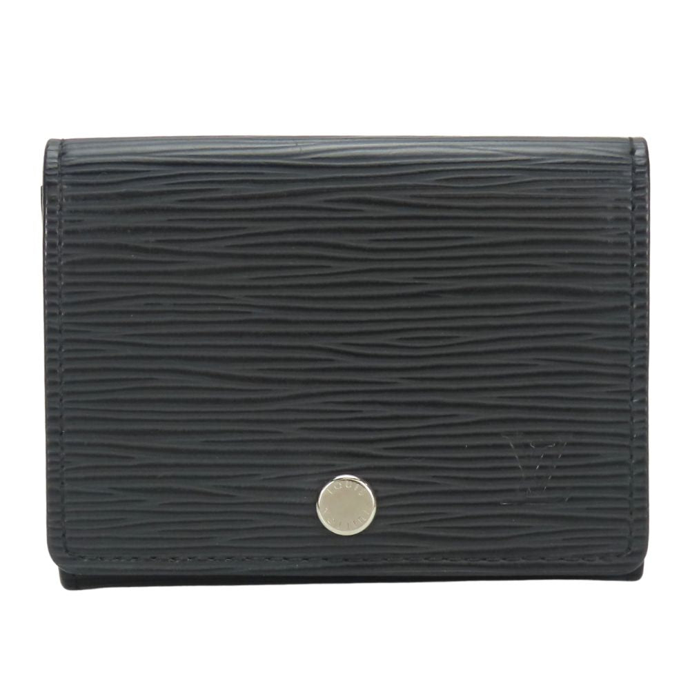 LOUIS VUITTON Card Case M56169 Epi Leather black Anneveld Cult de Visit Women