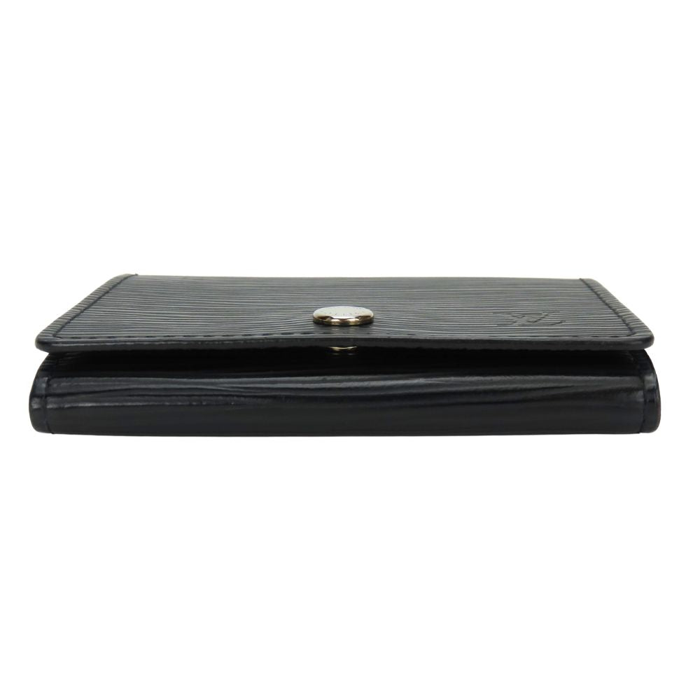 LOUIS VUITTON Card Case M56169 Epi Leather black Anneveld Cult de Visit Women
