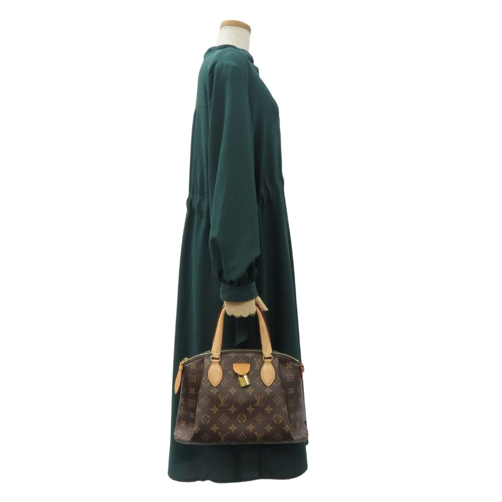 LOUIS VUITTON Handbag M44543 Monogram, Tanned Leather Brown Livory PM Women