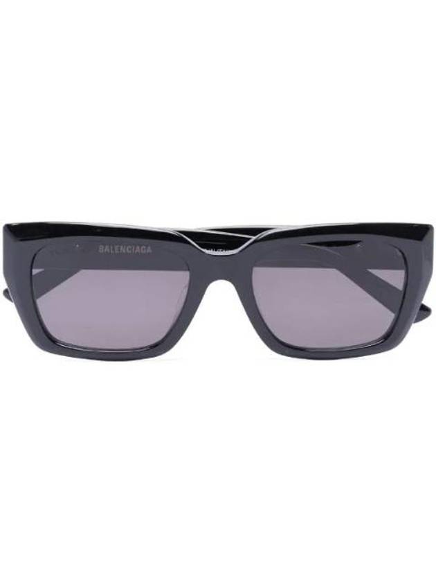 Luxury Balenciaga Trending 2025 Eyewear Logo Square Frame Sunglasses Black