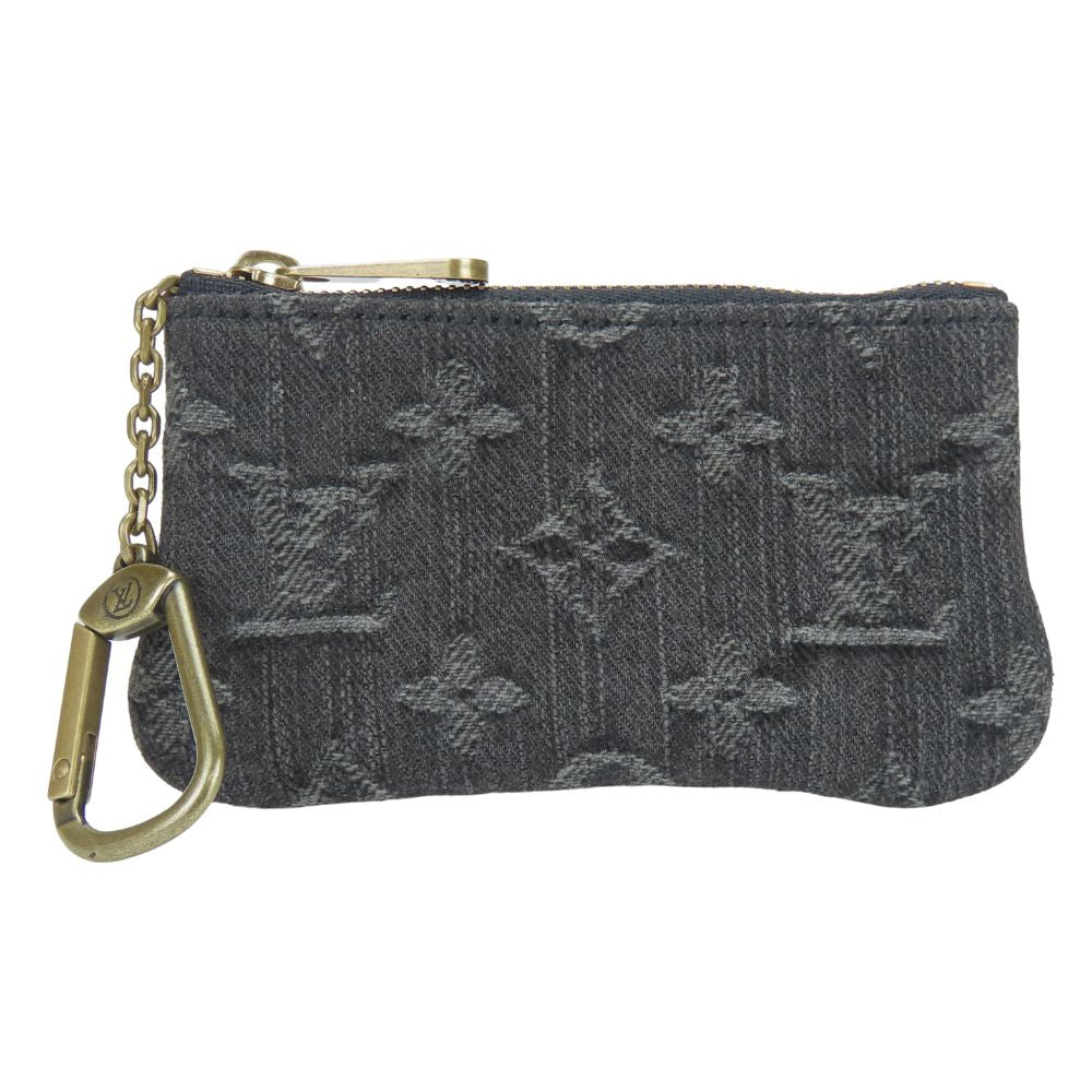 LOUIS VUITTON Coin case M95616 Monogram denim gray Pochette cree mens(Unisex)