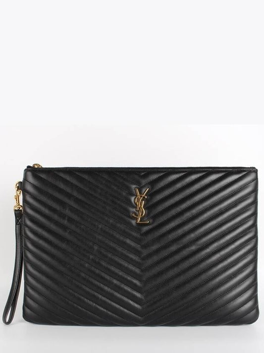 Luxury Saint Laurent Trending 2025 Clutch Black L
