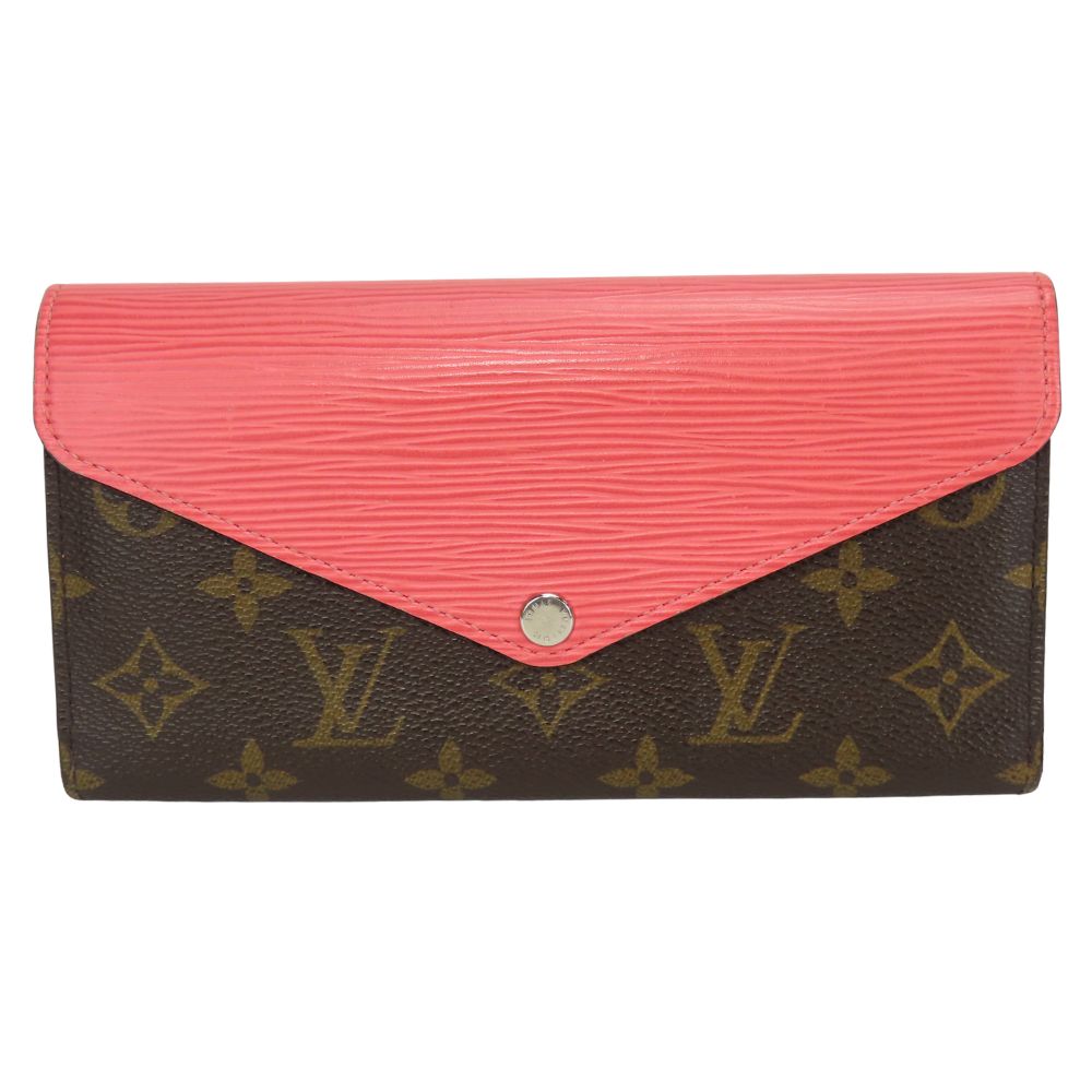 LOUIS VUITTON Tri-fold wallet M60597 Epi Leather pink Portefeuille Marie Roulon