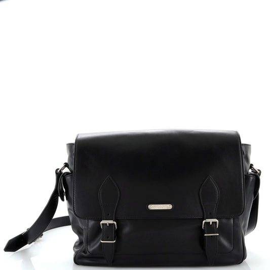 Luxury Saint Laurent Trending 2025 ID Flap Messenger Bag Leather Medium