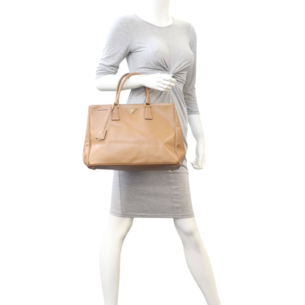 Prada Saffiano Lux Galleria Double Zip Tote Large