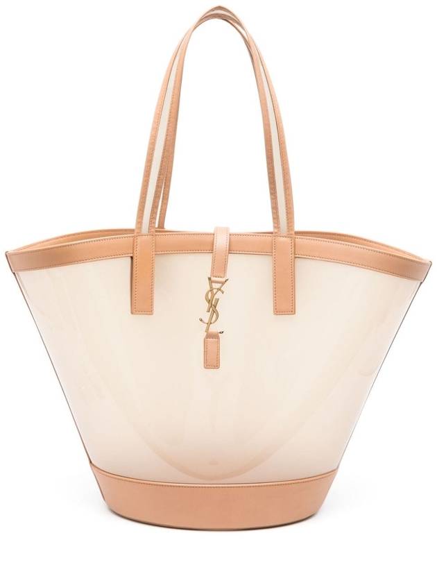 Luxury Saint Laurent Trending 2025 Panier Medium Tote Bag Oatmilk