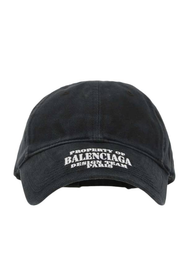 Luxury Balenciaga Trending 2025 Embroidered Property Denim Ball Cap Black