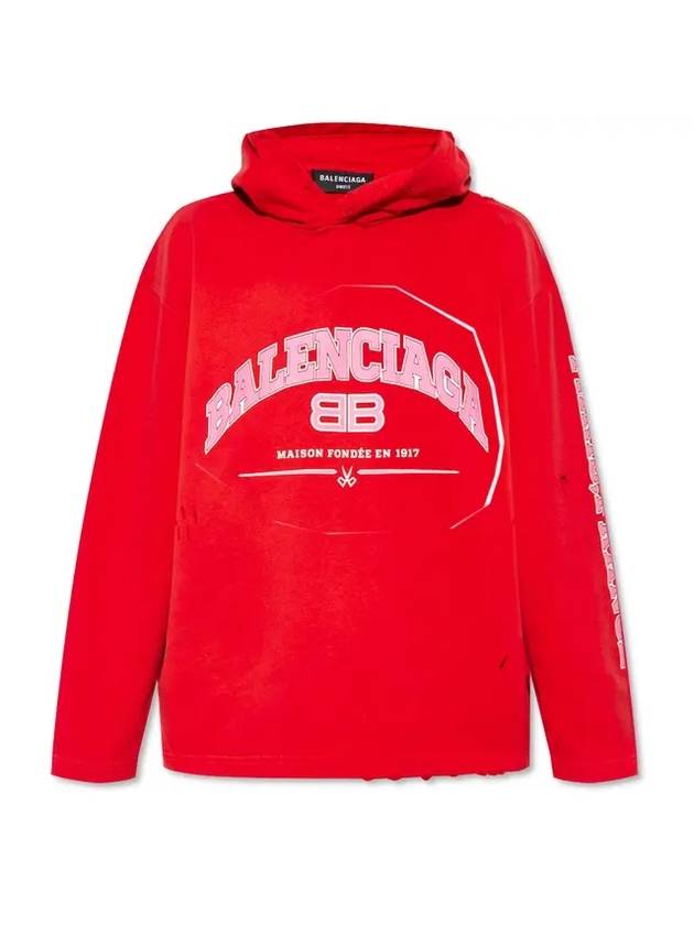 Luxury Balenciaga Trending 2025 BB Logo Hoodie Red