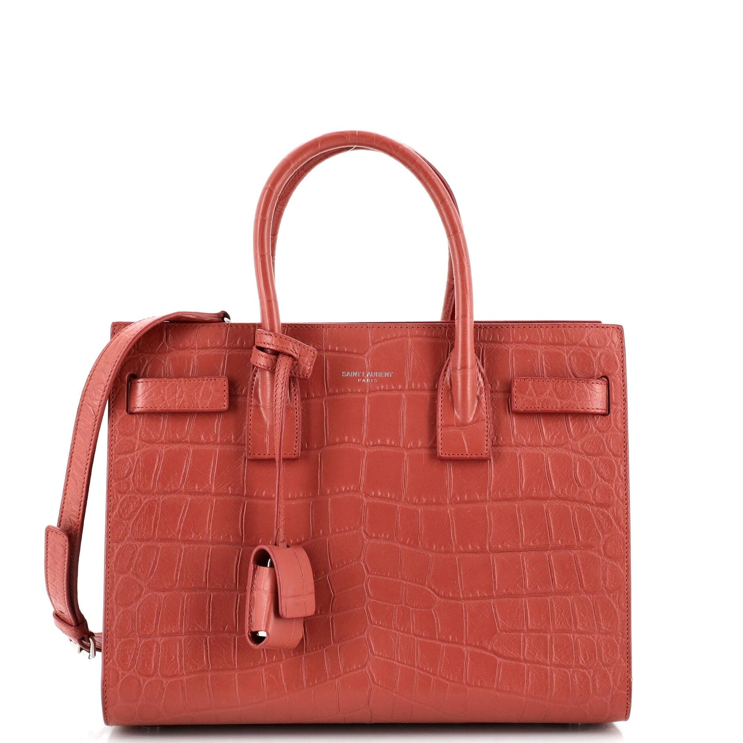 Luxury Saint Laurent Trending 2025 Sac de Jour NM Bag Crocodile Embossed Leather Baby