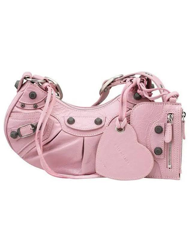 Luxury Balenciaga Trending 2025 Le Cagole XS Lambskin Shoulder Bag Pink