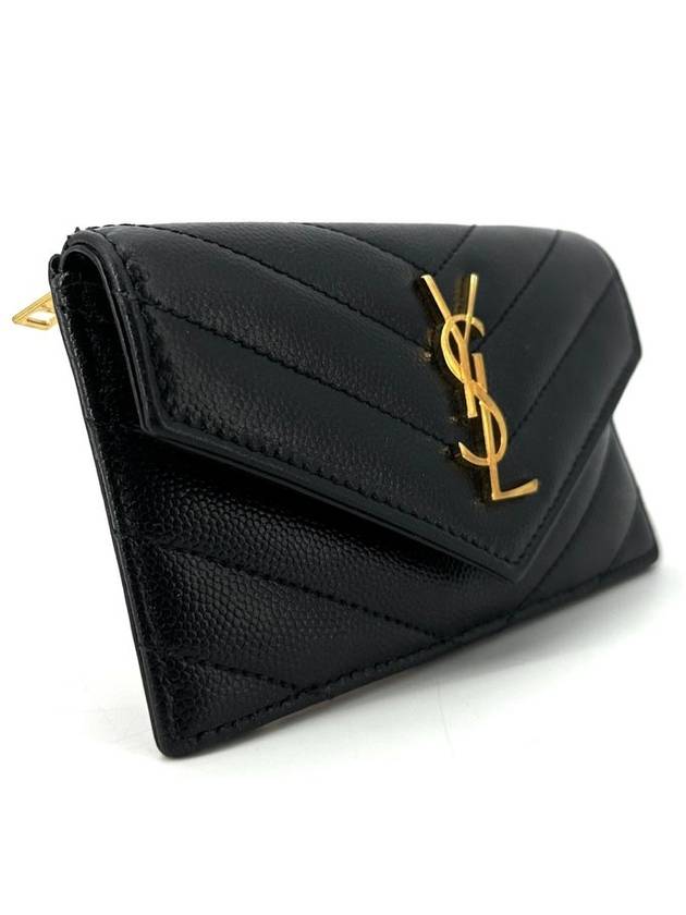 Luxury Saint Laurent Trending 2025 Envelope zipper card wallet