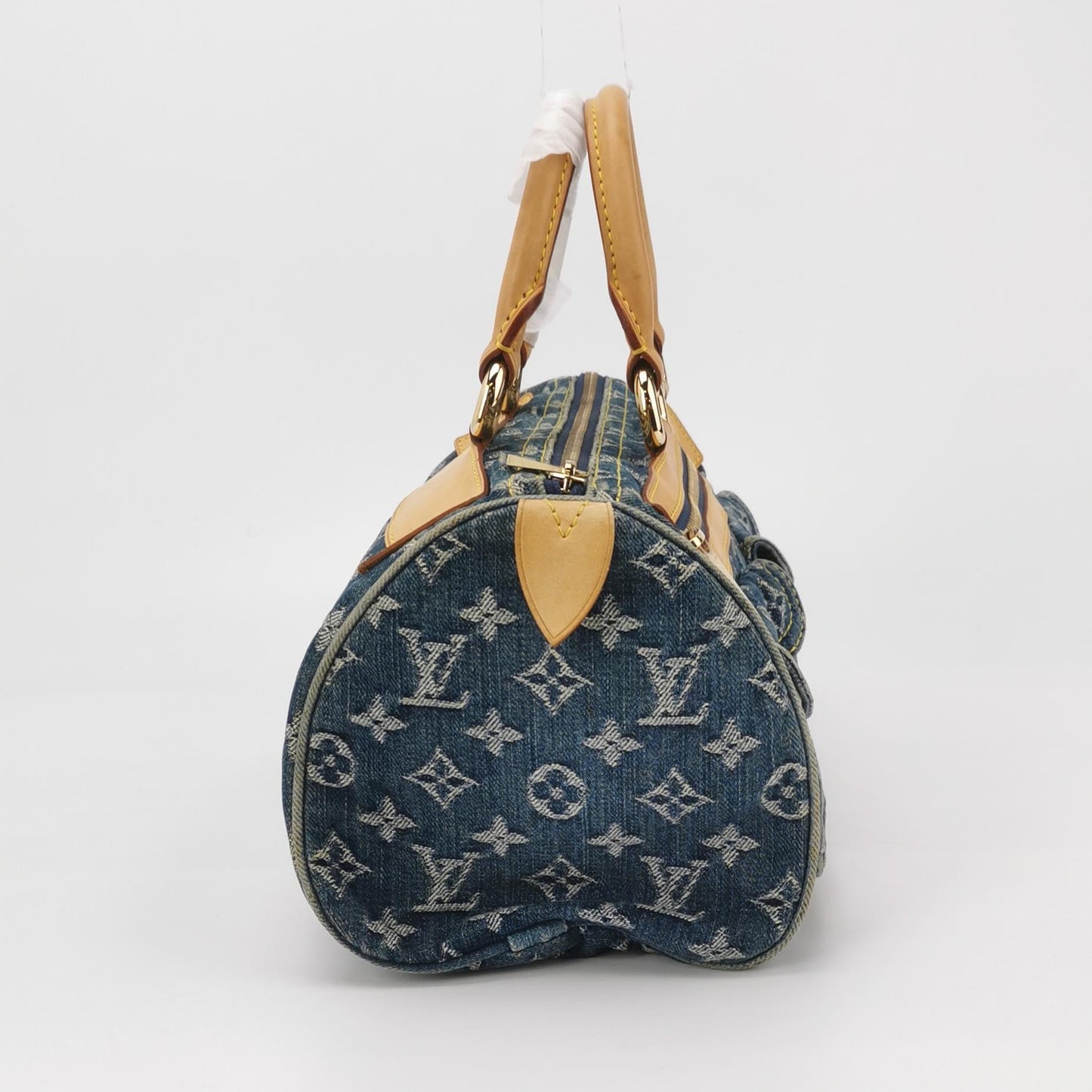 Louis Vuitton Blue Denim Neo Speedy Boston Bag