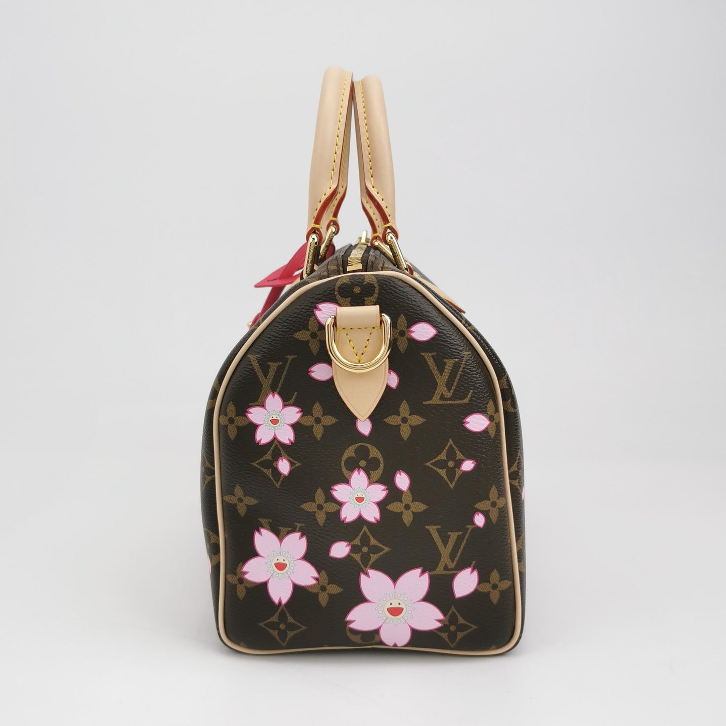 Louis Vuitton x Takashi Murakami Speedy 25 Cherry Blossoms on Monogram Crossbody Bag