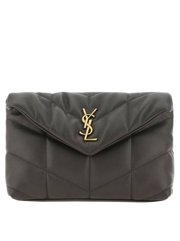Luxury Saint Laurent Trending 2025 Toy Puffer Quilting Lambskin Shoulder Bag Light Musk