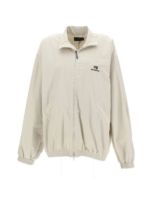 Luxury Balenciaga Trending 2025 Logo Technical Track Jacket Beige