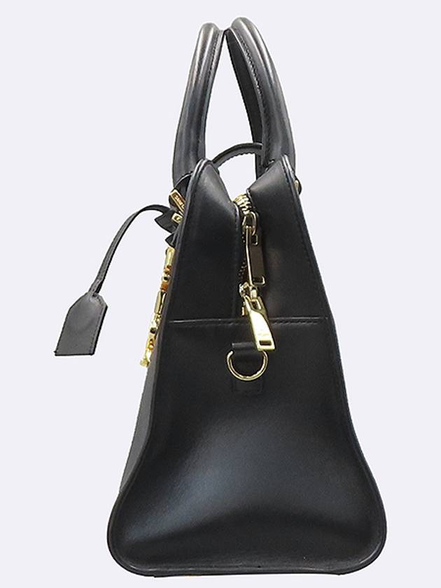 Luxury Saint Laurent Trending 2025 PARIS 472469 Black Leather Cabas Gold Logo Tote Bag Shoulder Strap 2WAY
