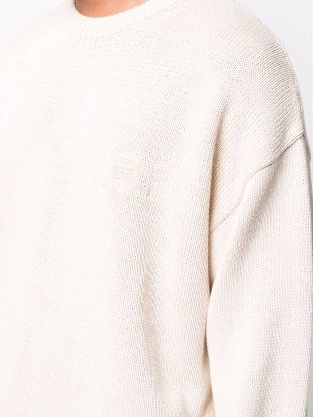 Luxury Balenciaga Trending 2025 Cotton Polyester Knit Top Ivory