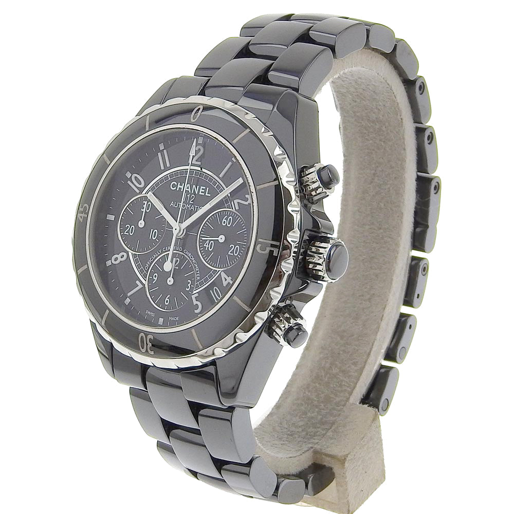 CHANEL Watches Mechanical Automatic H0940 ceramic black J12 black dial mens