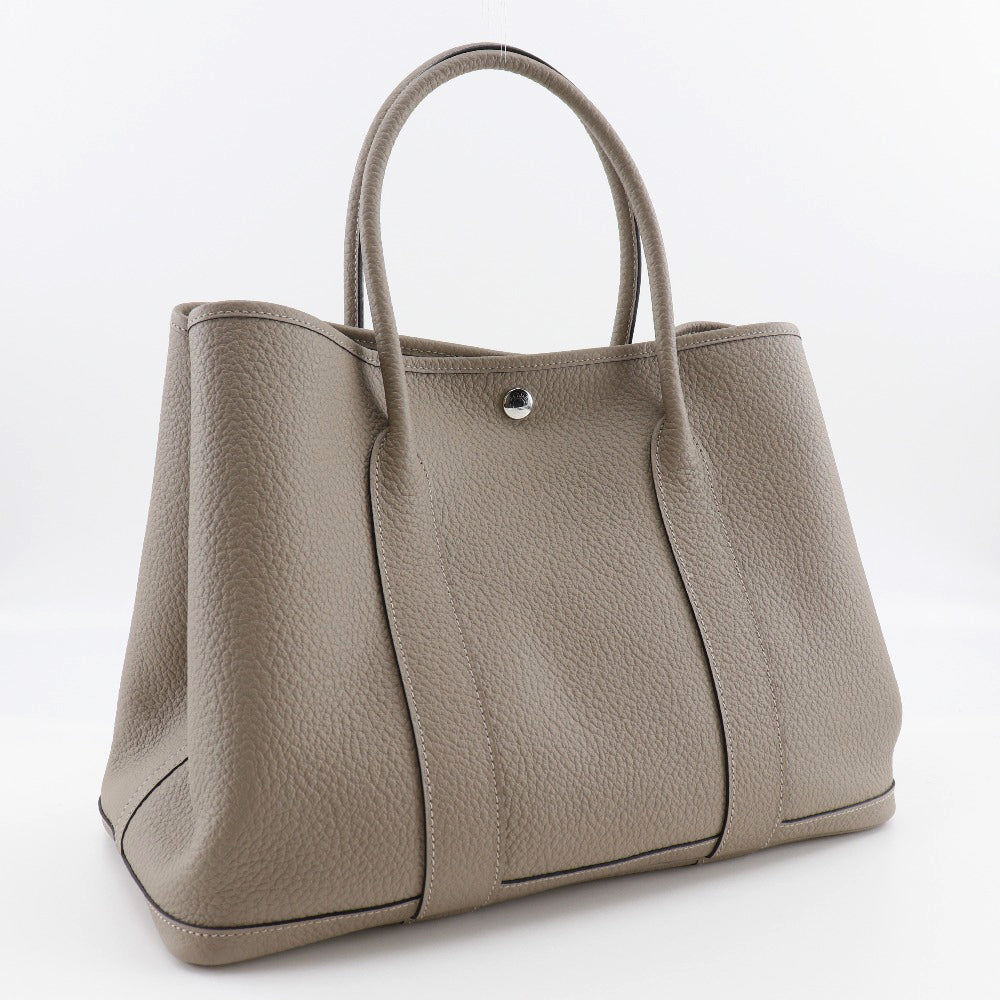 HERMES Tote Bag 064423CK 81 Negonda (calfskin) gray Garden party 36 PM Women