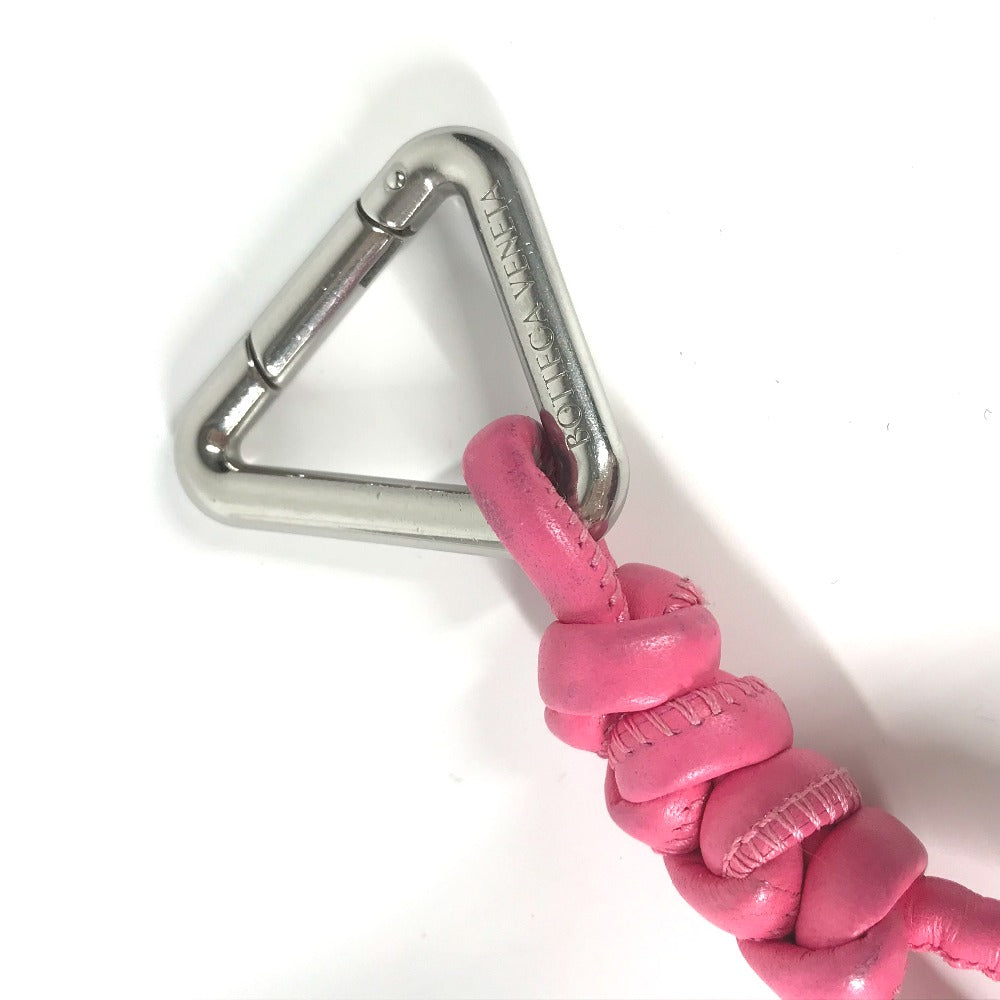 BOTTEGAVENETA key ring leather pink Triangle Women