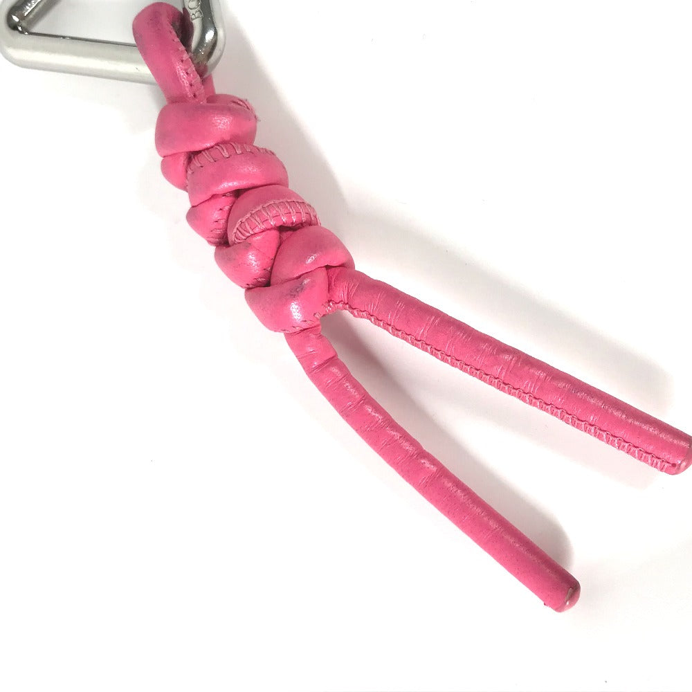BOTTEGAVENETA key ring leather pink Triangle Women