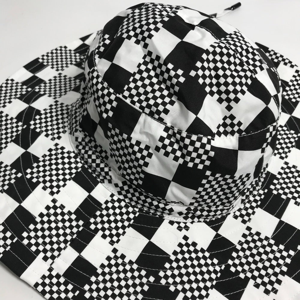 LOUIS VUITTON hat MP2965 Polyester / Cotton black Distorted Damier Hat mens