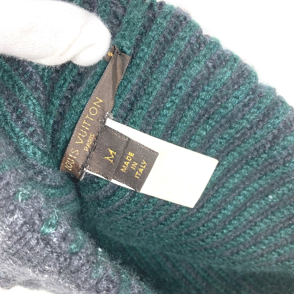 LOUIS VUITTON Knit hat wool gray beanie hat knit hat knit cap LV logo Women âl