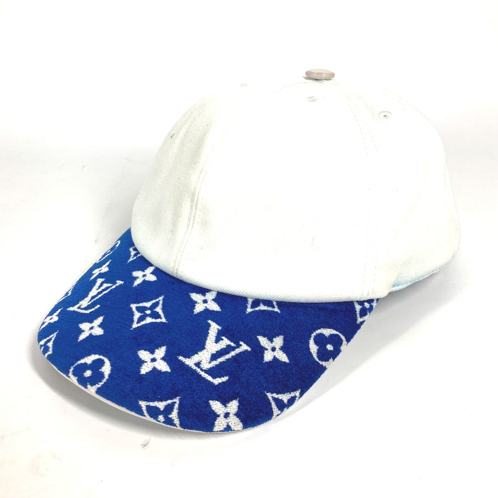 LOUIS VUITTON cap M77741 cotton blue LV Match Monogram Cap