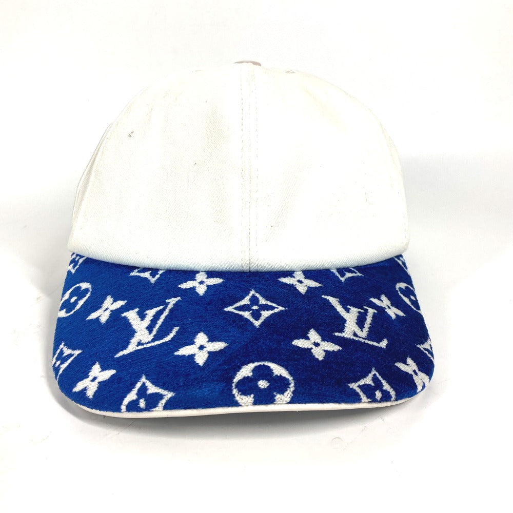 LOUIS VUITTON cap M77741 cotton blue LV Match Monogram Cap