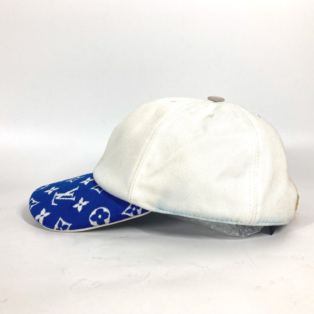 LOUIS VUITTON cap M77741 cotton blue LV Match Monogram Cap