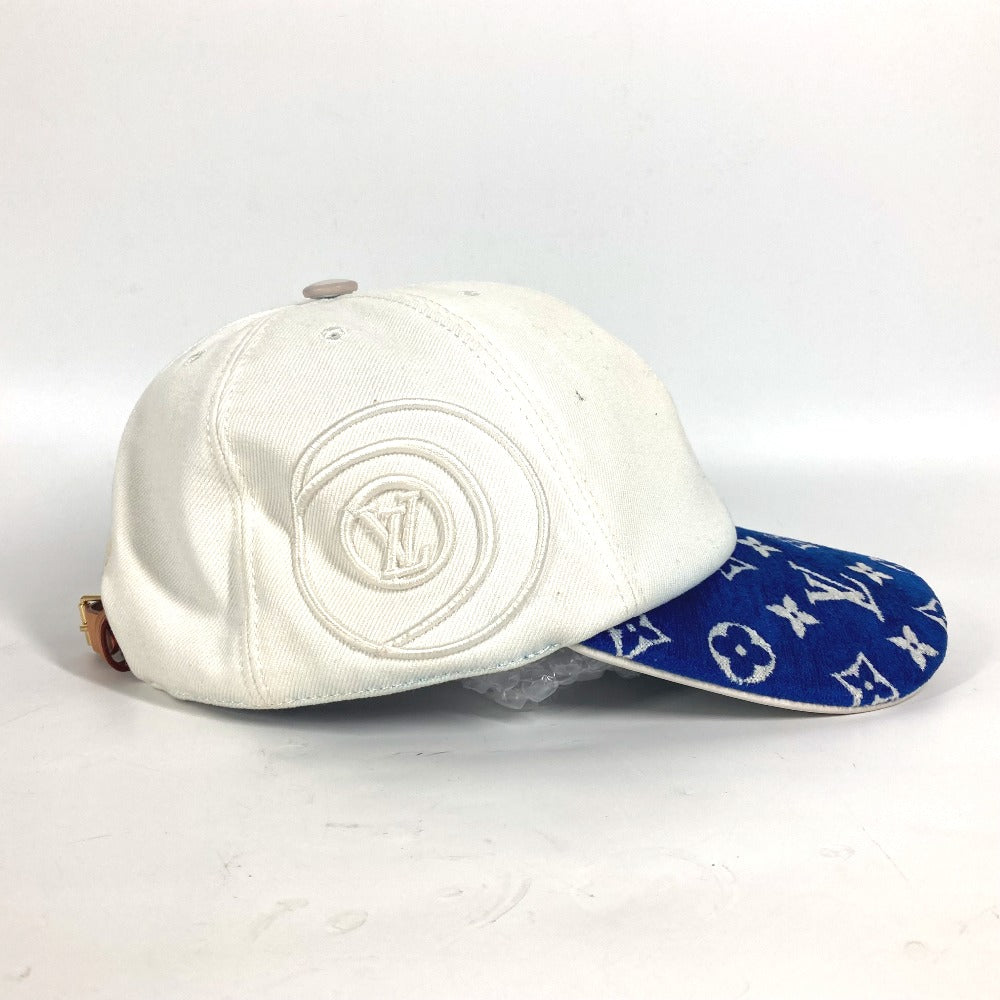 LOUIS VUITTON cap M77741 cotton blue LV Match Monogram Cap
