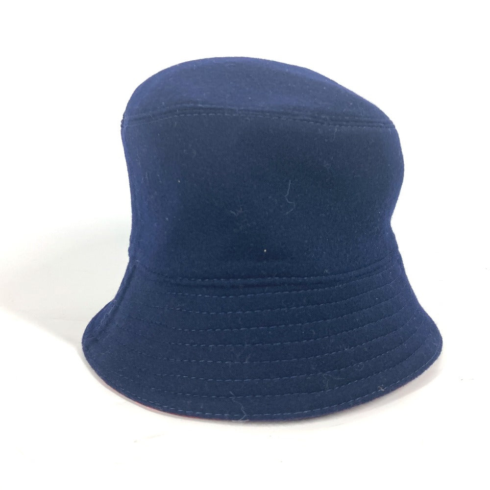 LOUIS VUITTON hat M7011M wool Navy chapeau monogram record mens M