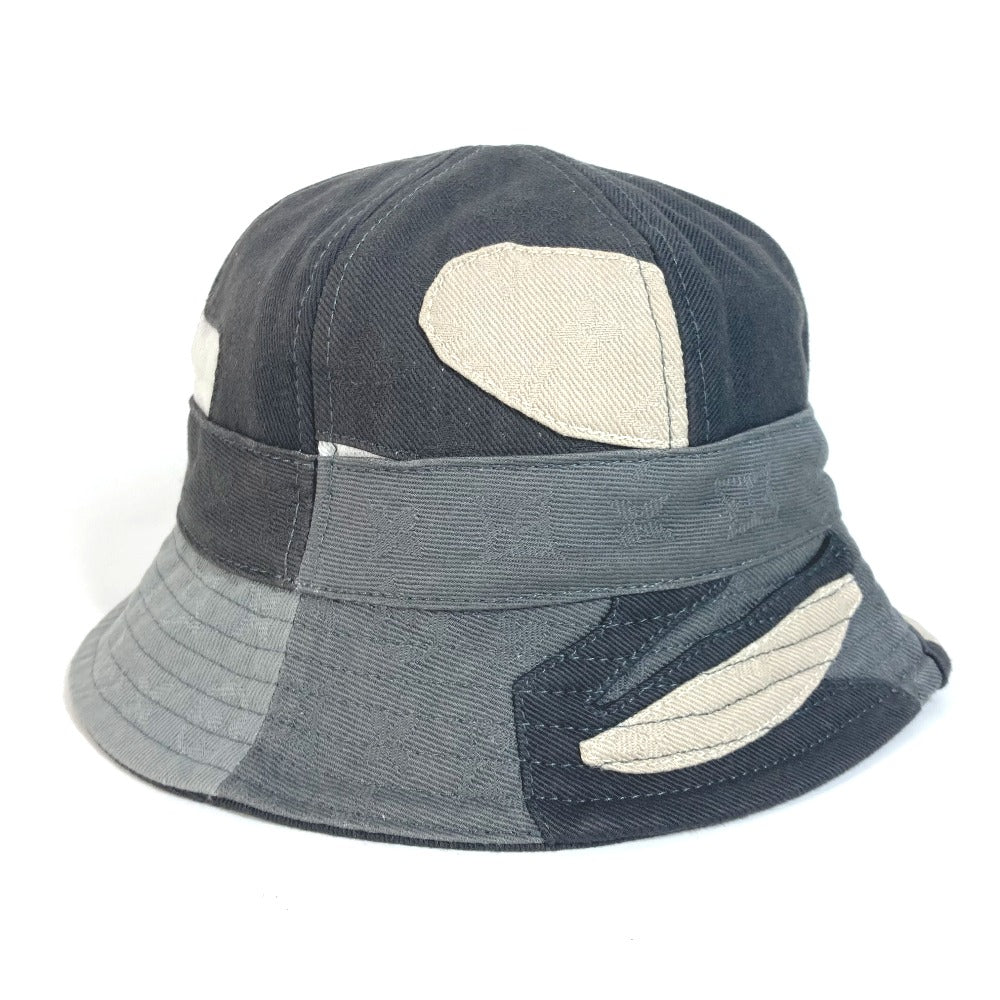 LOUIS VUITTON hat M7186L cotton gray LV Bucket Hat Portrait mens