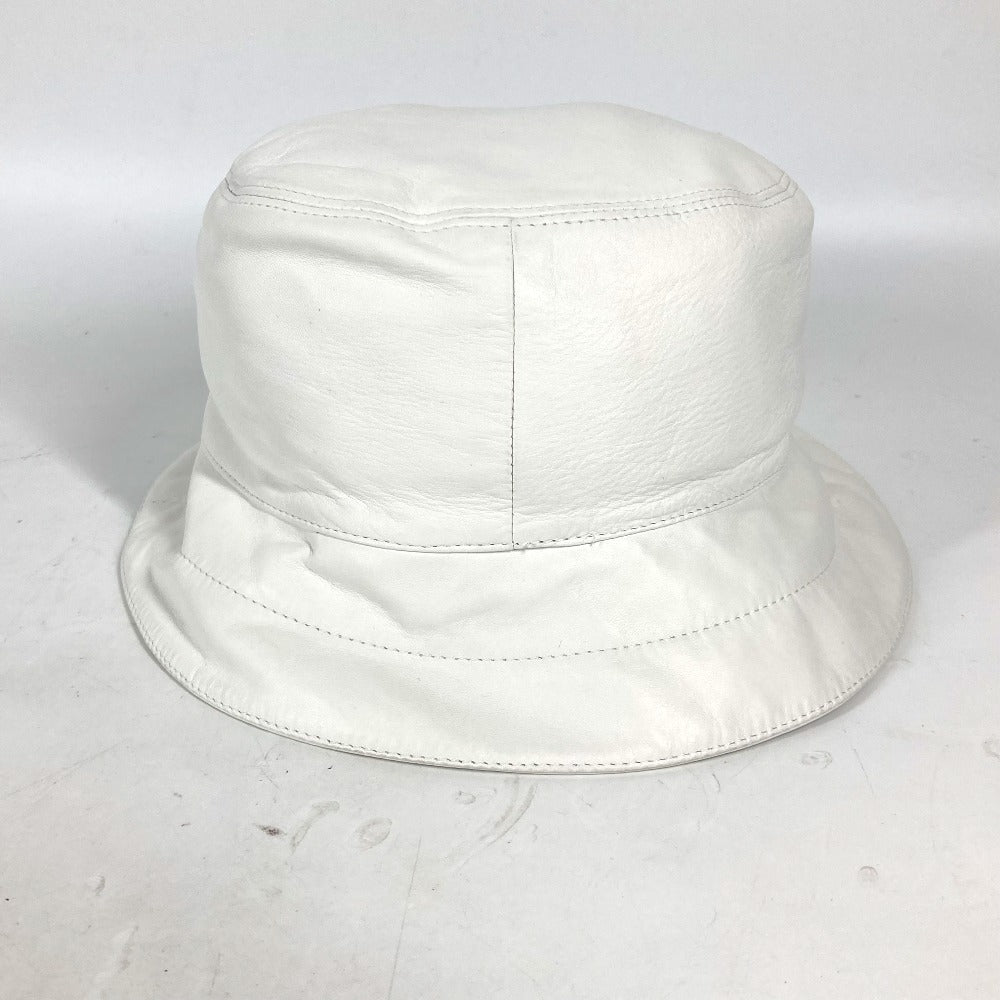 LOUIS VUITTON hat leather white LVCUP Louis Vuitton Cup logo