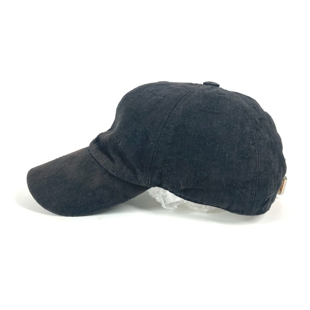 LOUIS VUITTON cap M76745 cotton black cap monogram essential
