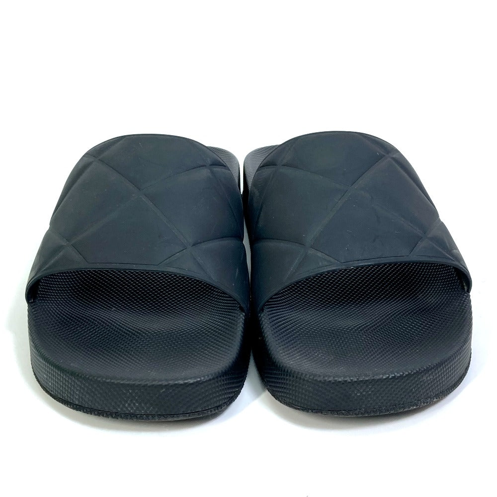 BOTTEGAVENETA Sandals 640050 rubber black flat intre slider mens 39