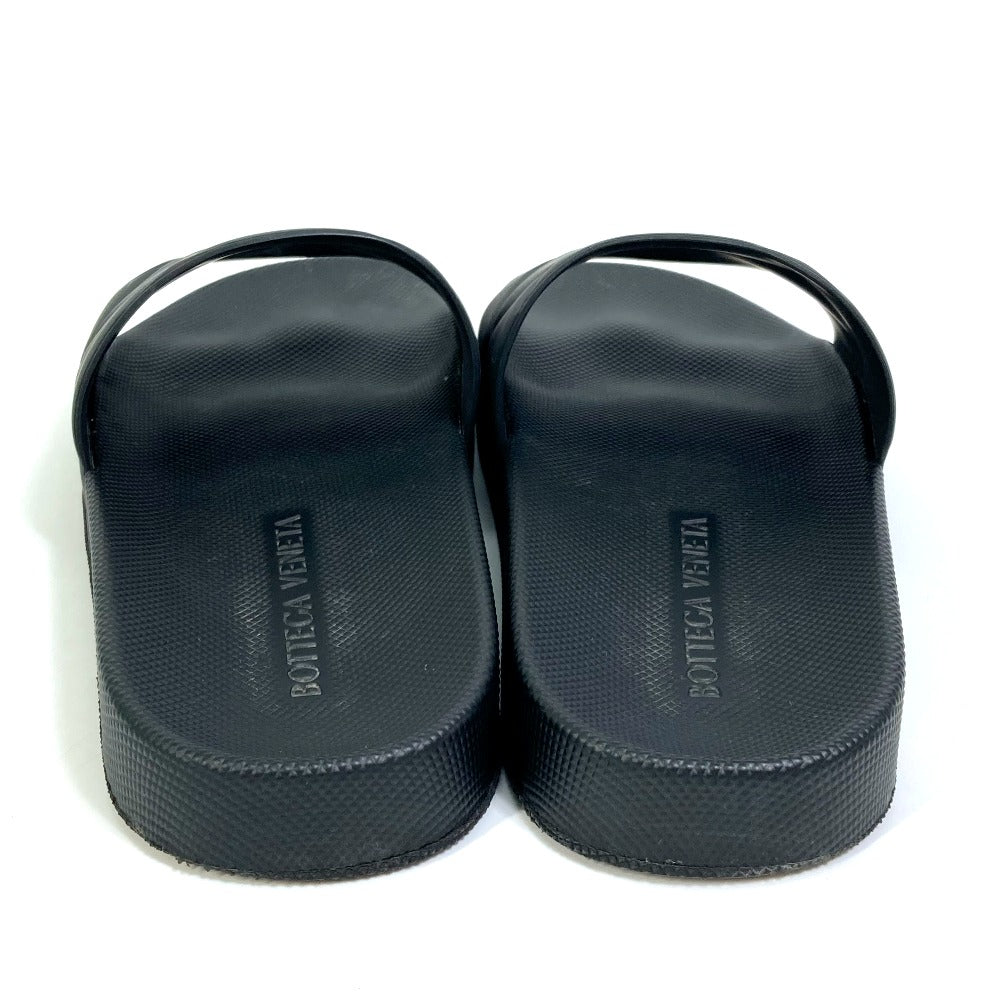 BOTTEGAVENETA Sandals 640050 rubber black flat intre slider mens 39