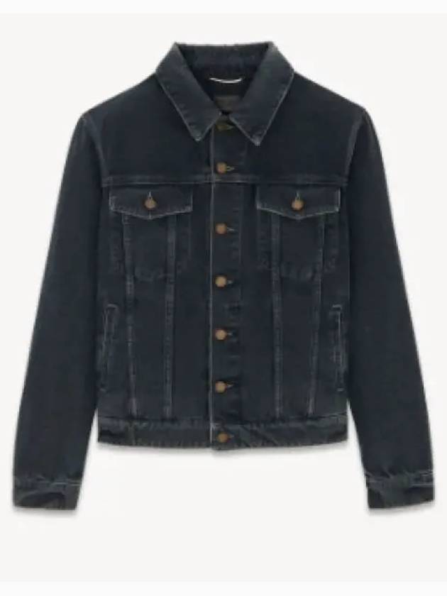 Luxury Saint Laurent Trending 2025 Pocket Denim Jacket Black
