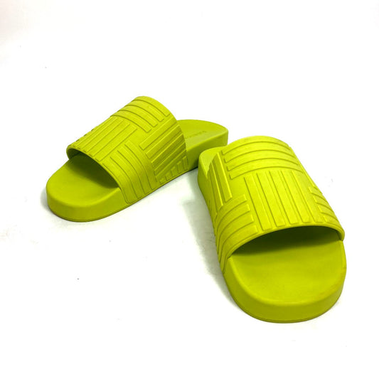 BOTTEGAVENETA Sandals 690105 rubber green shoes Slide sandals mens 40