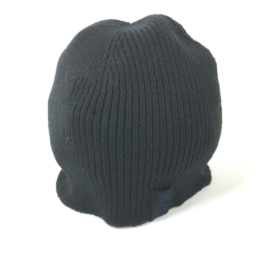 BOTTEGAVENETA Knit hat wool black BV logo mens M