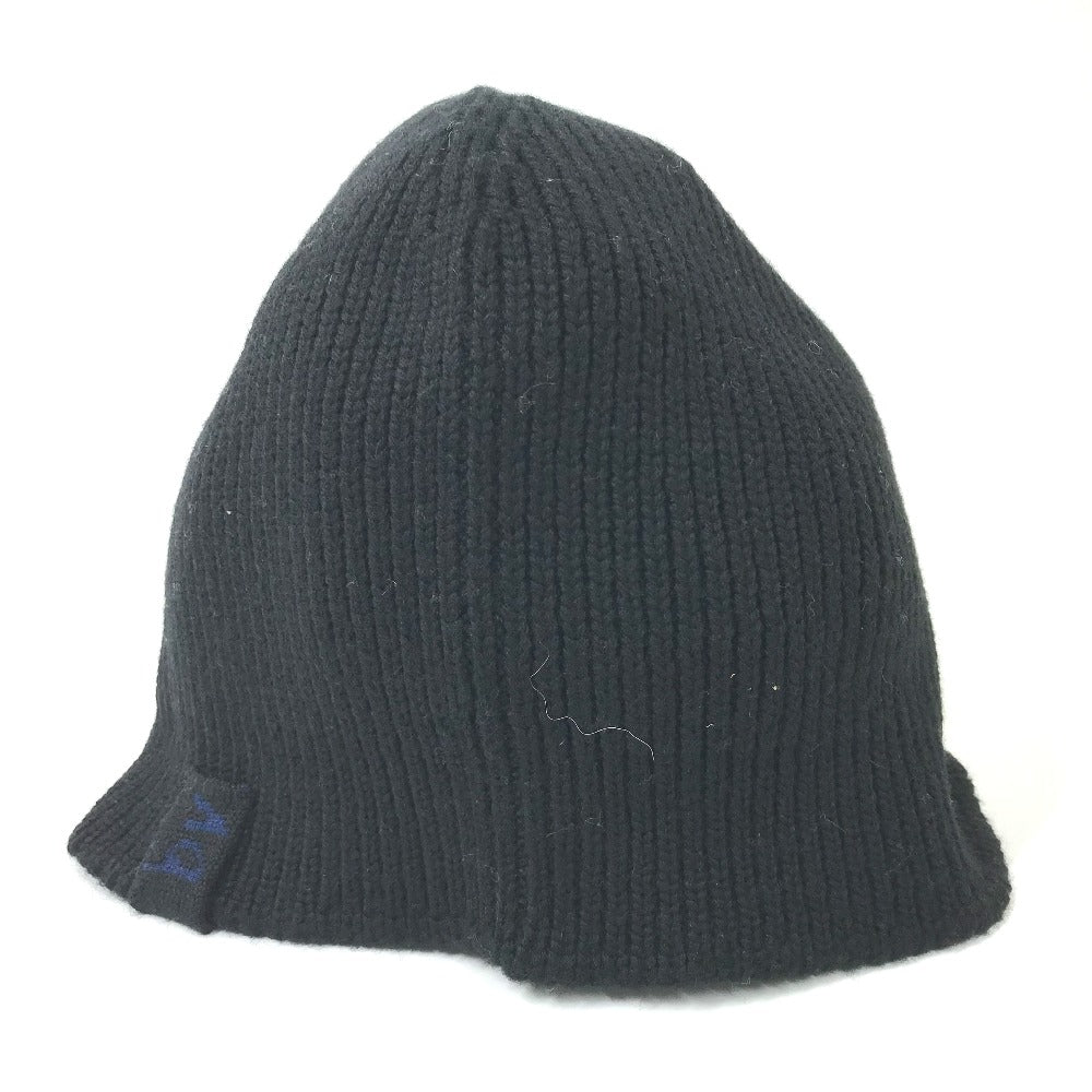 BOTTEGAVENETA Knit hat wool black BV logo mens M