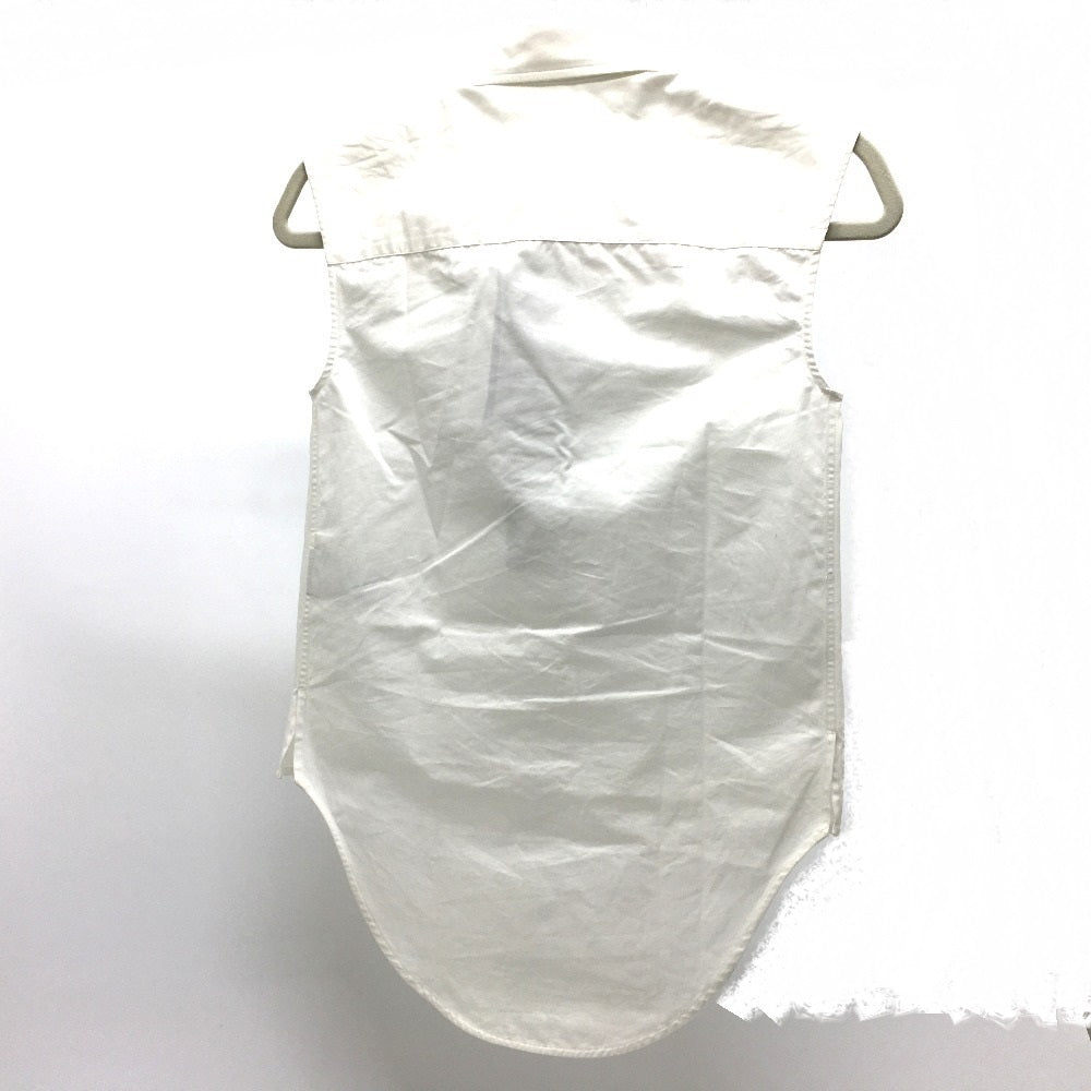 BOTTEGAVENETA Short sleeve shirt 600083VKECO cotton white Wing shirt No sleeve Women 34