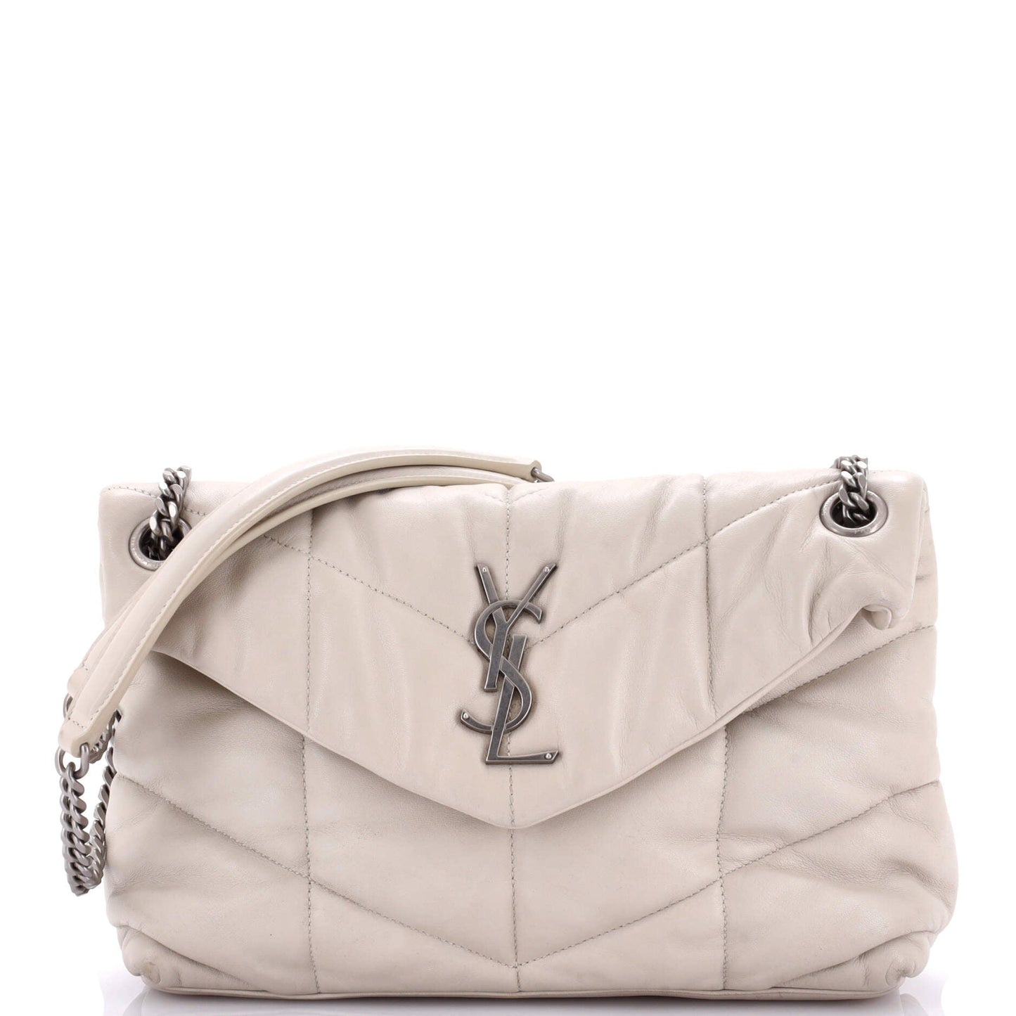 Luxury Saint Laurent Trending 2025 Loulou Puffer Shoulder Bag Quilted Leather Small