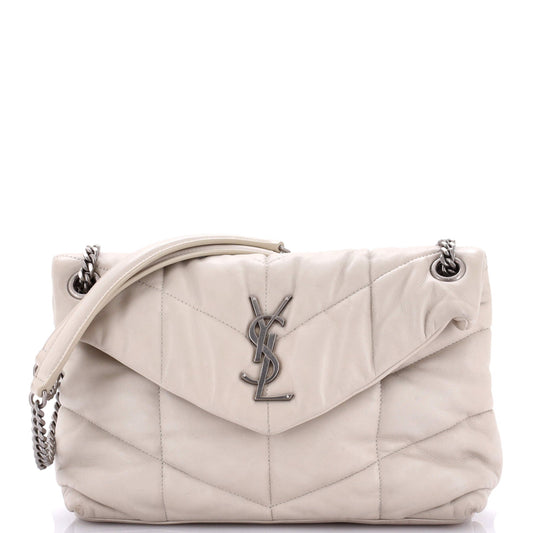 Luxury Saint Laurent Trending 2025 Loulou Puffer Shoulder Bag Quilted Leather Small