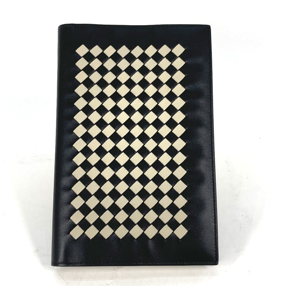 BOTTEGAVENETA Note cover leather black Memo pad Stationery INTRECCIATO mens