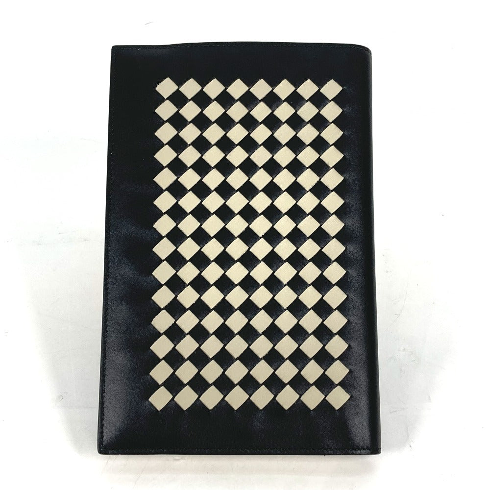 BOTTEGAVENETA Note cover leather black Memo pad Stationery INTRECCIATO mens
