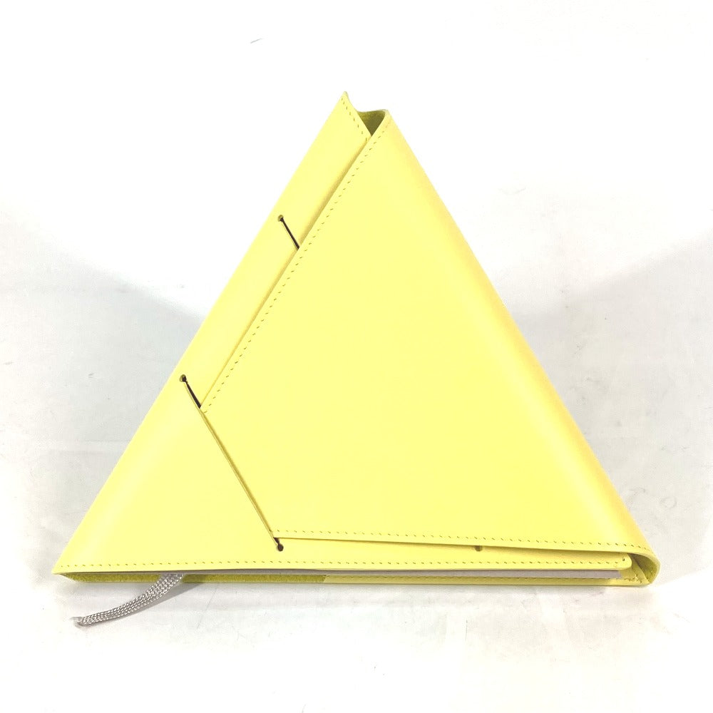 BOTTEGAVENETA Note cover leather yellow Triangle triangle mens