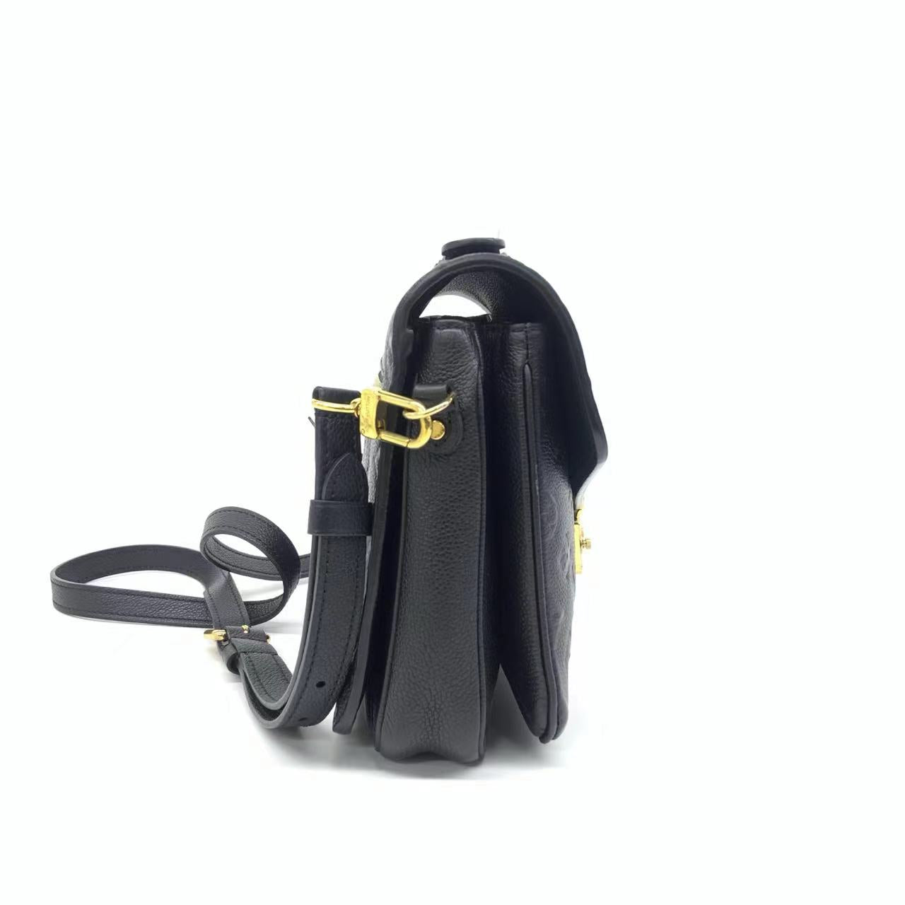 Louis Vuitton Pochette MÃ©tis Monogram Empreinte Leather Black